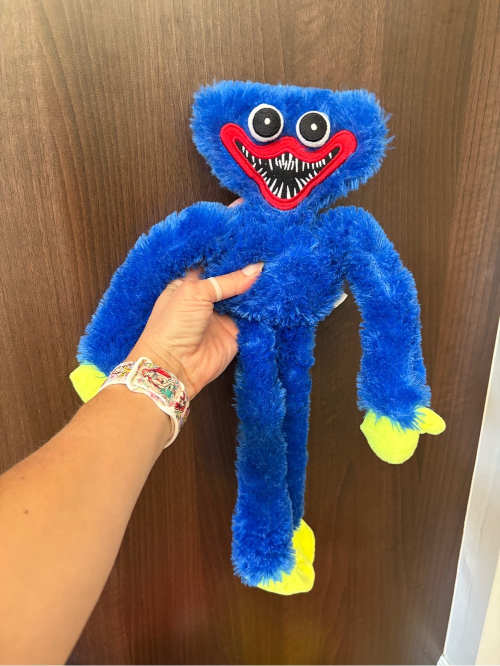 Huggy Wuggy Poppy Playtime Blue Monster Plush 14” Connect Hands Scary Smile